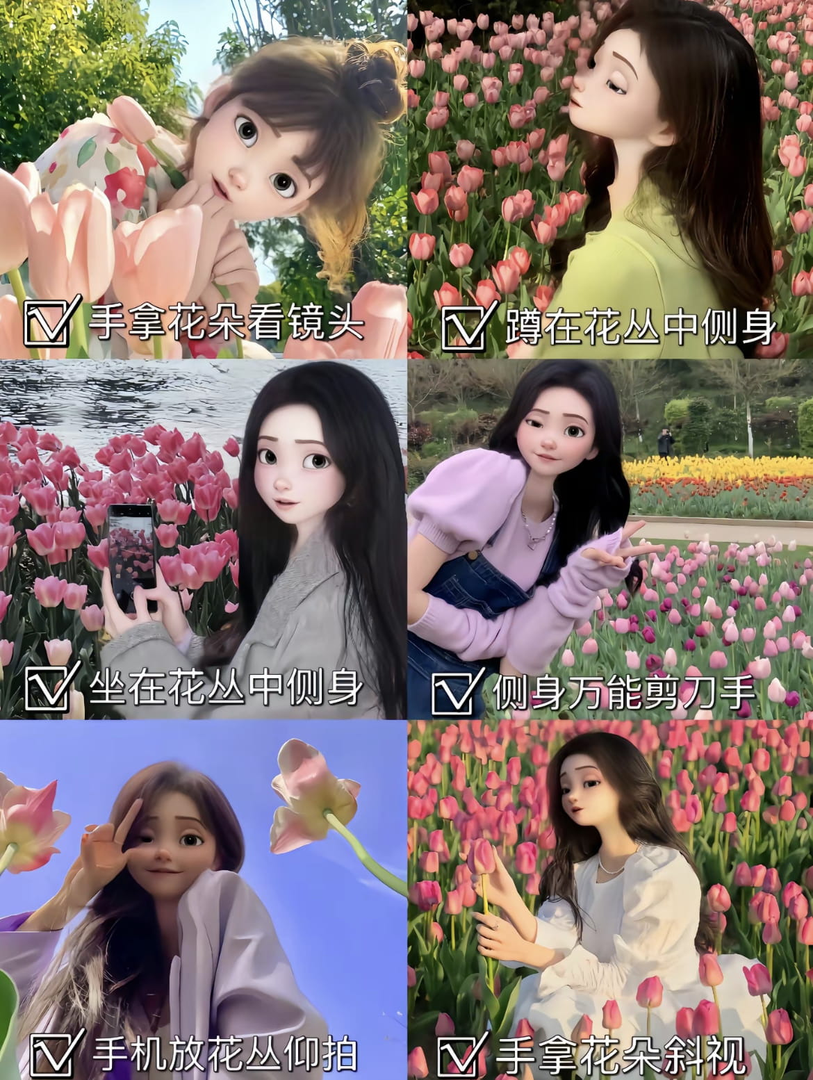 分享来自抖音的美少女拍照姿势技巧-青争开放社区