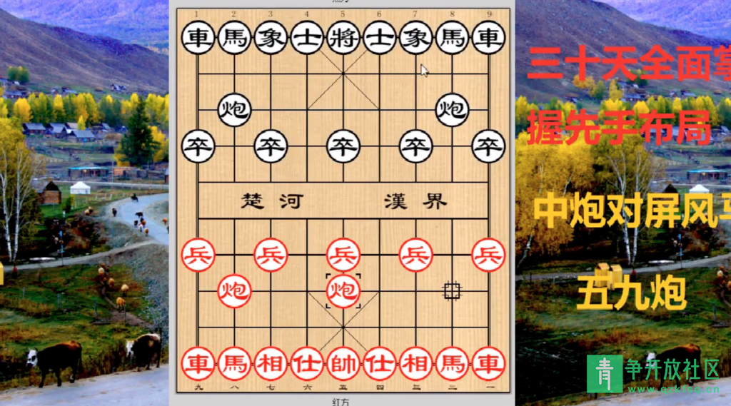 传奇象棋零基础课程教学-青争开放社区